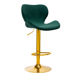 Qs-B15 Velvet Green Bar Stool