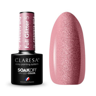 Vernis à ongles pailleté complet 5-5G Claresa Hybride