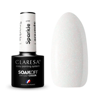 Lakier do paznokci Sparkle Claresa Hybrydowy 1-5G