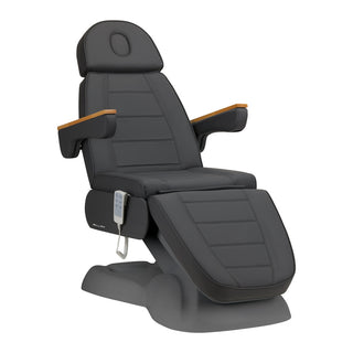 Электрическое косметическое кресло Sillon Lux 273B с 3 приводами, серое, с серым основанием