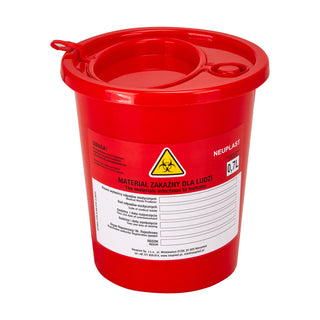 Activeshop Contenitore Rifiuti Sanitari 0,7 L Rosso
