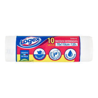 Logex Sacchi Bidone Raccolta Differenziata 70x110cm 120l 10 Pz 1 unità