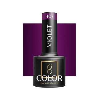Ocho Nails Hybrydowy Fioletowy Lakier Do Paznokci 407 -5 G
