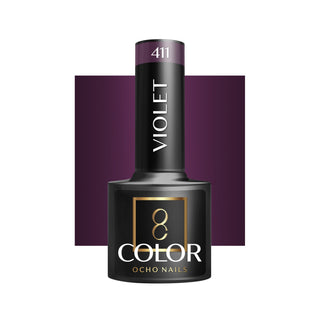 Ocho Nails Hybrydowy Fioletowy Lakier do Paznokci 411 -5 G