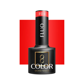 Lakier do paznokci Ocho Nails Hybrid Fluo F04 -5 G