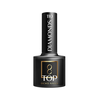 Ochi de unghii Ocho Nails Top Diamonds fără ștergere 110 -5 g