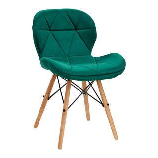 4Rico Sedia Cosmetica Qs-186 Velluto Verde