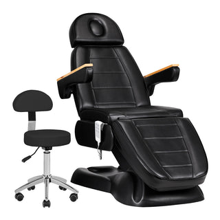 Sillon Lux 273B 電動化粧椅子 + 304 スツール ブラック