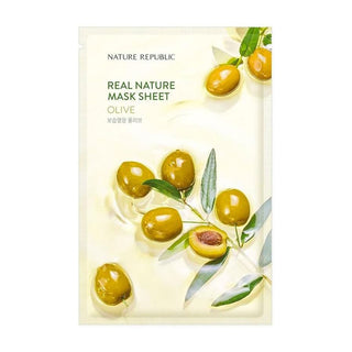 Real Nature Olive Mask Sheet 1 unità