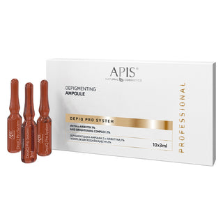 Apis Sistema Depiq Pro Fiala Depigmentante Con Αarbutina 1% E Complesso Illuminante 2%, 10X3Ml