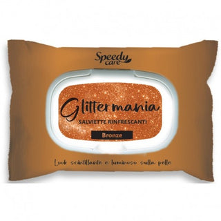 Speedy Care 15 Salviette Glitter Mania Bronze Rinfrescanti