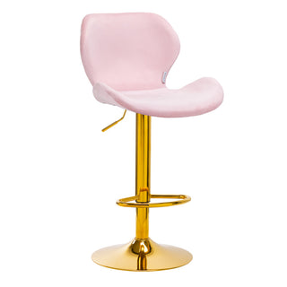 4Rico Sgabello Da Bar Qs-B15 Velluto Rosa