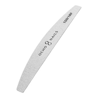 Ocho Thin Crescent Nail File 100/180 10 Pieces