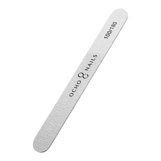 Ocho Nails Thin Straight File 100/180 10 Pieces