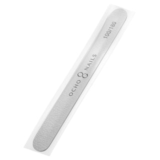 Ocho Nails Thin Straight File 100/180 1 Piece Safe Pack