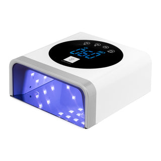 Lampada Ocho Nails Led Uv X22 72W Wireless Bianco Con Fondo Specchiato