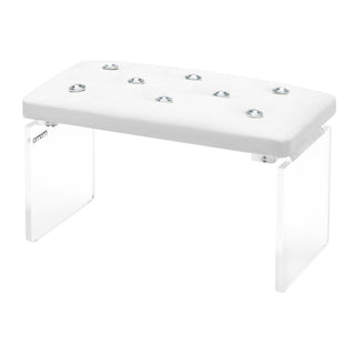 Momo Diamond Velour Manicure Stand White