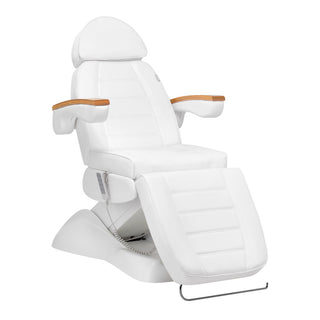 Scaun cosmetic electric Activeshop Lux 4M D alb cu suport