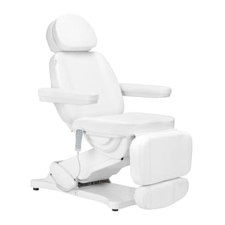 Классическое электрическое косметическое кресло Sillon с 3 моторами и подогревом, второе издание, белое