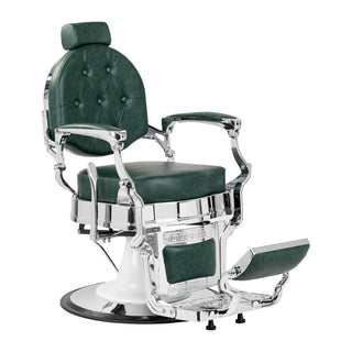 Sedia Da Barbiere Gabbiano Presidente Verde Chrom