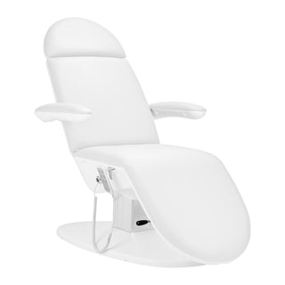 Scaun cosmetic electric Activeshop 2240 Eclipse cu 3 actuatoare, alb și suport