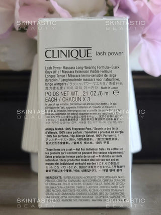 Set Trio, Clinique, Lash Power Extension, Allungamento, Mascara, 01, Onice Nero, 3 pz, 6 ml