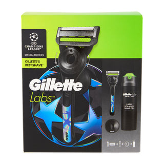 Gillette Labs Rasoio Da Uomo Uefa Champions League 1 Lametta + Manico + Gancio + Gel Da Barba 198 Ml 1 unità