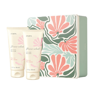 Pupa Flower Artist Kit Latte Doccia 200 Ml + Latte Corpo 200 Ml Flirty Tuberose 1 unità