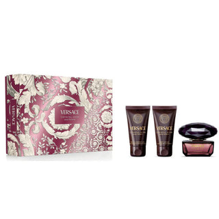 Versace Cofanetto Crystal Noir Eau De Parfum 50ml Con Gel doccia 50ml E Lozione corpo 50ml 1 unità
