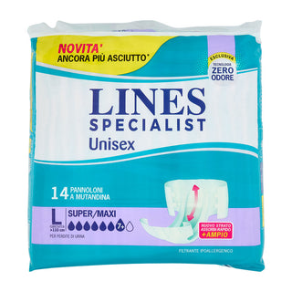 Lines Specialist Unisex Pannoloni A Mutandina Super Maxi 14 Pz L