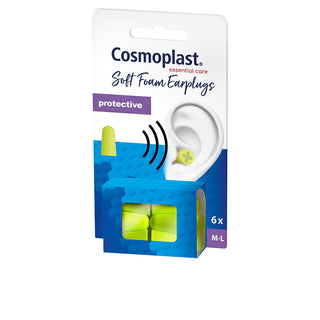 Cosmoplast Ørepropper i skum 6 enheder — Ørepropper