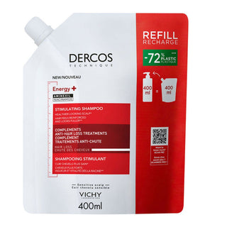 Vichy Dercos Energy+ Stimulating Shampoo Ricarica 400ml