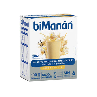 Bimanán Beslim Vanilla milkshake 6 bustine — Integratore sostitutivo pasto