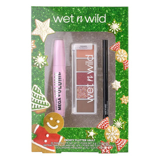 Wet n wild Set Regalo Frosty Flutter Con Eyeliner Nero Retrattile, Mascara Volumizzante E Palette Ombretti In 5 Tonalità 1 unità