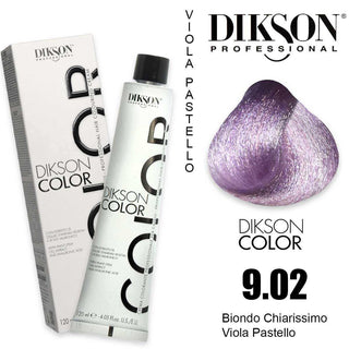 Dikson Color 120 ml 9.02 Biondo Chiarissimo Viola Pastello — Colorante capelli