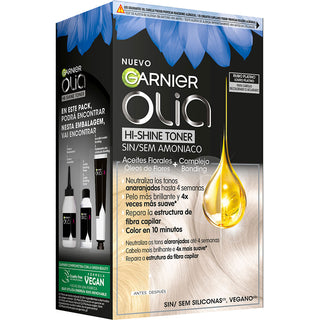 Garnier Olia Hi Luminosità Tonalizzante colorazione semipermanente neutralizzatore toni 10,01 Biondo Platino 3 pezzi — T