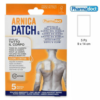Cerotti Stopdol Arnica Montana & Artiglio Del Diavolo 5 Pezzi 9 X 14 Cm