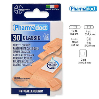 Pharmadoct Cerotti I Assortiti 30 Pezzi Garza Antisettica