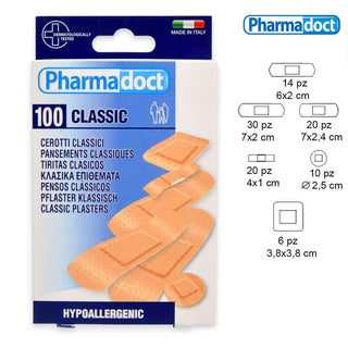 Pharmadoct Cerotti Classici Assortiti 100 Pezzi