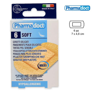 Pharmadoct Cerotti Tnt Gomito/Ginocchio 6 Pezzi