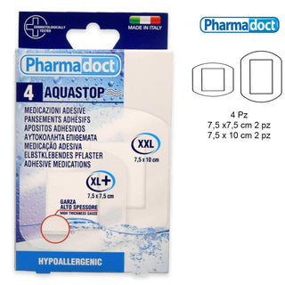 Pharmadoct 4 Cerotti Aquastop Resistenti All'Acqua Alta Protezione