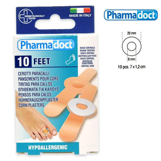 Pharmadoct Cerotti Protettivi Disco Centrale 10 Pezzi