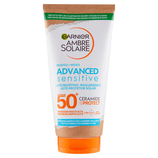Garnier Ambre Solaire Advanced Sensitive Adulti Latte Ceramide Protect Sfp50+ 175 ml