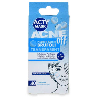 Pharmadoct Acty mask acne off - 40 patches trasparenti per brufoli