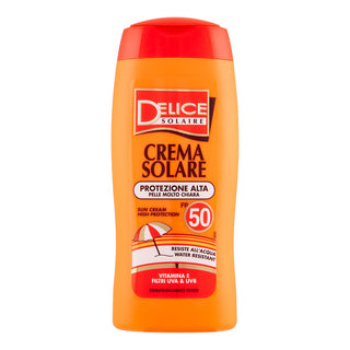 Delice solaire Crema Solare Protezione Alta Pelle Molto Chiara Fp 50 250 ml