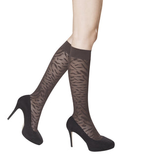 Solidea Savannah Lace 70 Knee High Knee Highs 10 15mmHg 2M Anthracite