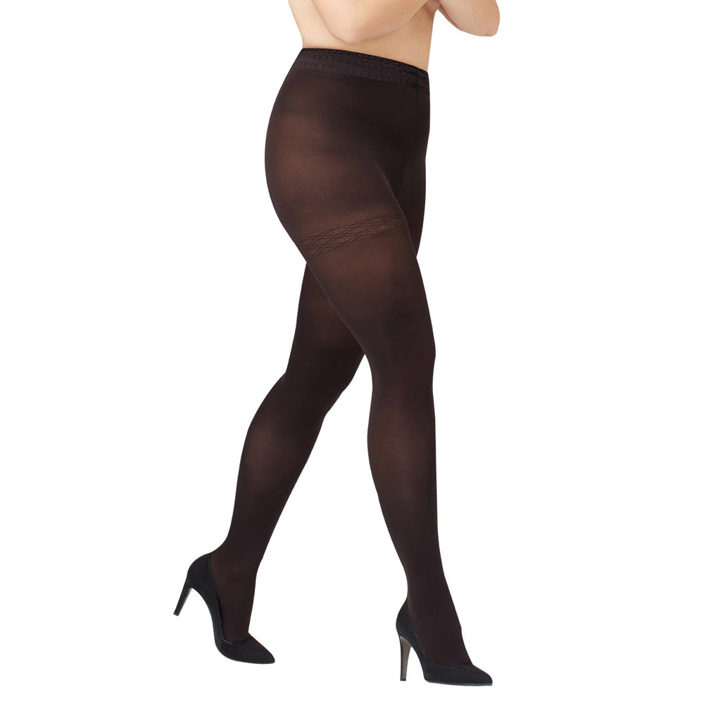 Solidea Curvy 70 不透明压缩紧身裤 12 15mmHg 4L XL 黑色