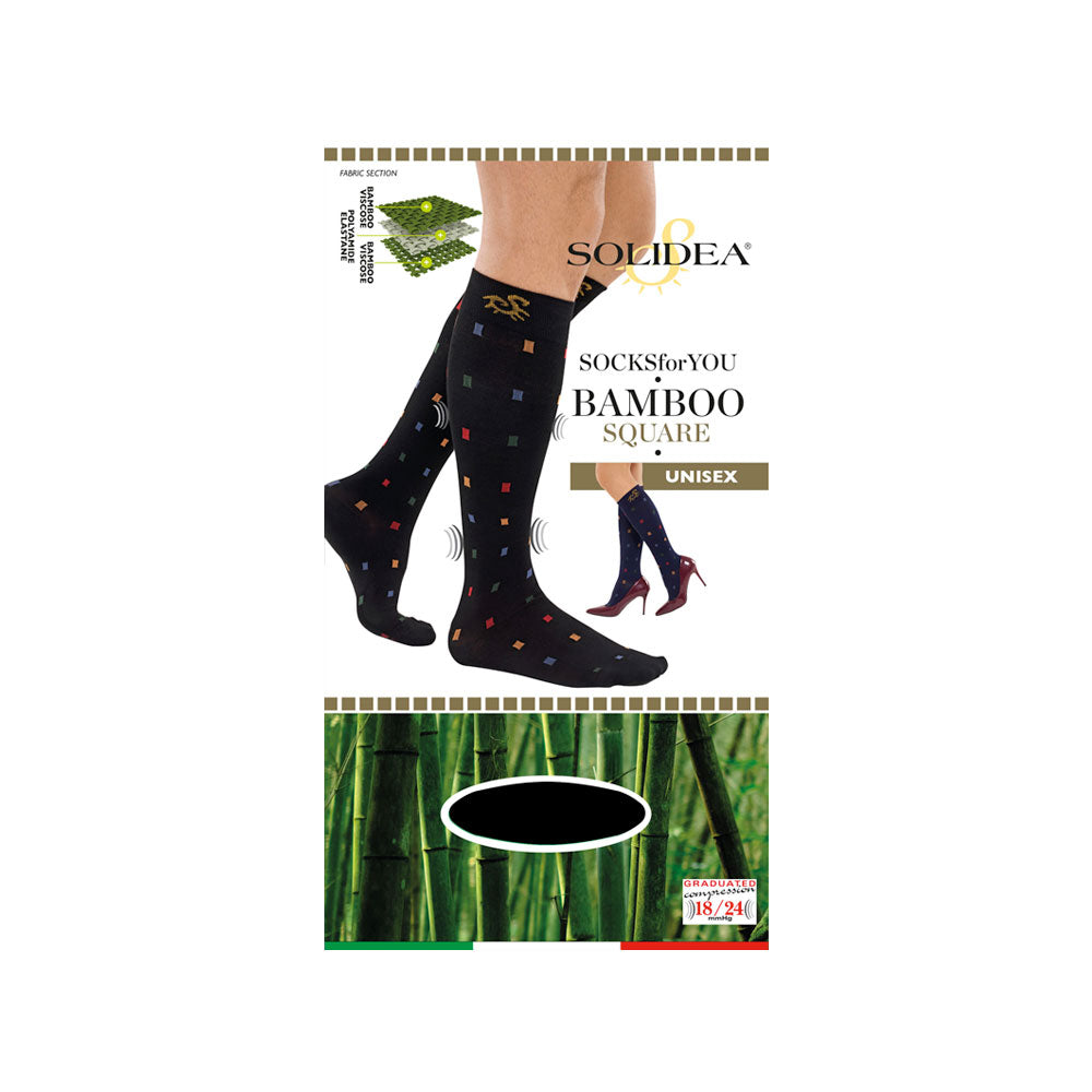 Solidea Гольфы Socks For You Bamboo Square 18 24 мм рт. ст. 1S черные