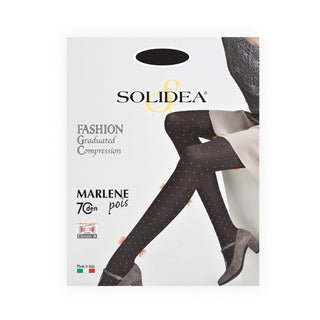 Solidea Marlene Pois Collant Opachi 70 Den Compressione 12 15mmHg 1S Forest