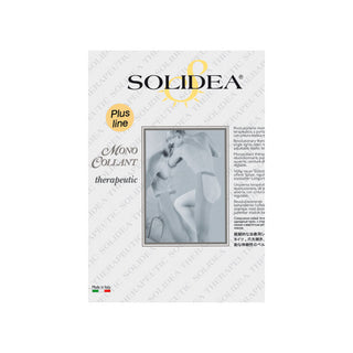 Solidea Monocollant Ccl2 Plus öppen tå 25 32mmHg vit S